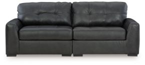 Signature Design by Ashley® 99503S1 Brindley Pier - 2-Piece Sectional Loveseat - Fog