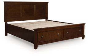 Signature Design by Ashley® B685B18 Danabrin - King Panel Storage Bed - Brown