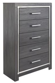 Signature Design by Ashley® B214-46 Lodanna - Five Drawer Chest - Gray