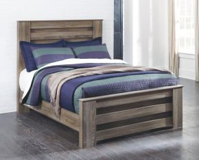 Signature Design by Ashley® B248/87/84/86 Zelen - Warm Gray - Full Panel Bed
