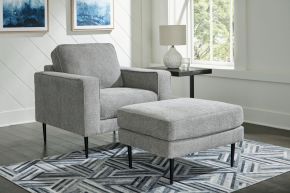 Signature Design by Ashley® 41102/20/14 Hazela - 2 Pc. - Chair, Ottoman - Charcoal