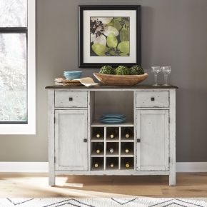 Liberty Furniture 186W-SR4836 Liberty Furniture 186W-SR4836 Carolina Crossing - Server - White / Antique Honey