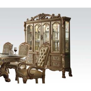 ACME 63155 Dresden - Hutch & Buffet - Gold Patina & Bone