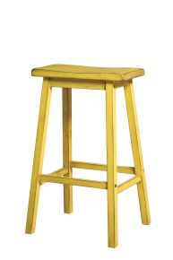 ACME 96654 Gaucho - Bar Stool (Set of 2) - Antique Yellow