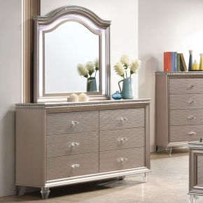 Furniture of America CM7901RG-D Allie - Dresser - Rose Gold
