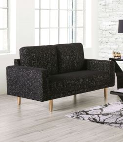 Furniture of America FM61000BK-LV Elverum - Loveseat - Black