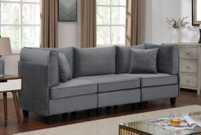 Furniture of America CM6499-SF Sandrine - Sofa - Gray Fabric