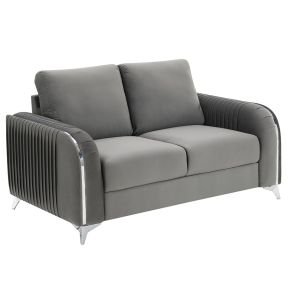 ACME LV01711 ACME LV01711 Wenona - Loveseat - Gray Velvet