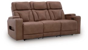 Signature Design by Ashley® PC5010115 Clean-Slate - Power Reclining Sofa / Adj Headrest - Caramel