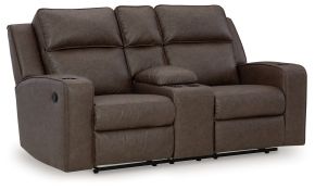 Ashley Furniture 6330694 Lavenhorne - Dbl Rec Loveseat W/Console - Granite