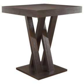 CoasterEveryday 100520 Freda - Square Pub Height Bistro Bar Table - Cappuccino