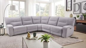 Furniture of America CM9913GY-SECT-PM Tyrone - Power Sectional