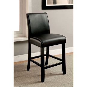 Furniture of America CM3823BK-PC-2PK Gladstone - Counter Height Chair (Set of 2) - Black