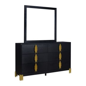 New Classic 00-2034-DM New Classic 00-2034-DM Empire - Dresser & Mirror - Black