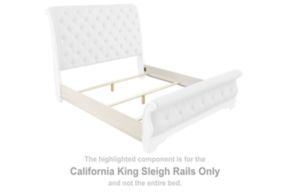 Signature Design by Ashley® B743-95 Realyn - California King Sleigh Rails - Chipped White
