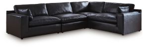 Signature Design by Ashley® 30902S3 Emilia - 4-Piece Sectional - Black