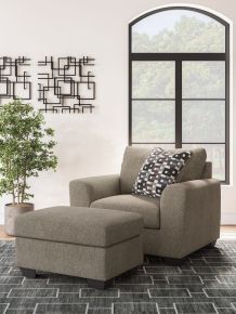 Benchcraft® 30204/23/14 Triston-Peaks - 2 Pc. - Chair And A Half, Ottoman - Suede