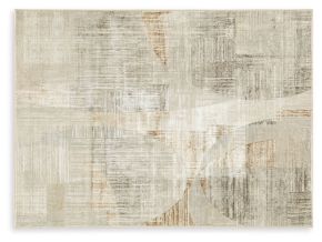 Ashley Furniture R406472 Ashley Furniture R406472 Truward - 5' x 7' Rug - Linen / Gray / Caramel