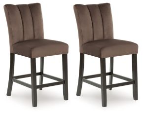 Ashley Furniture PCD581-124 Jeshina - Upholstered Barstool (Set of 2) - Mocha