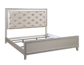 ACME BD00239Q Sliverfluff - Queen Bed - PU & Champagne Finish