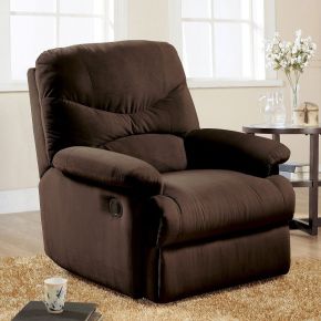 ACME 00635 ACME 00635 Arcadia - Motion Glider Recliner - Chocolate Microfiber