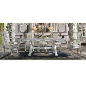 ACME DN01695 Dresden - Dining Table 136"L - Bone White Finish