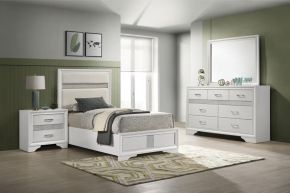 Coaster Fine Furniture 205110T-S4 Miranda - 4 Piece Twin Bedroom Set - White