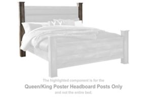 Signature Design by Ashley® B440-62 Wynnlow - Queen/King Poster HDBD Posts - Gray