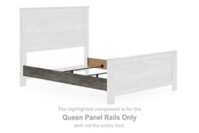 Signature Design by Ashley® B4480-96 Frandern - Queen Panel Rails - Gray