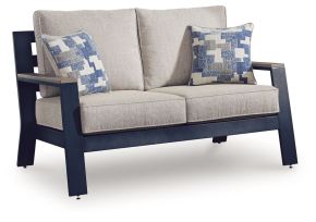 Signature Design by Ashley® PCP587-835 East Beach - Loveseat With Cushion - Blue