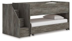Signature Design by Ashley® B4480B13 Frandern - Twin Over Twin Loft Bed - Gray