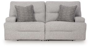 Ashley Furniture 93605S16 Ashley Furniture 93605S16 Acklen Place - 2-Piece Power Reclining Sectional Loveseat - Pewter