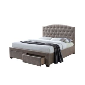 ACME 25667EK Denise - Eastern King Bed With Storage - Mink Fabric