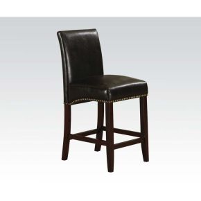 ACME 96171 Jakki - Bar Chair (Set of 2) - Black PU