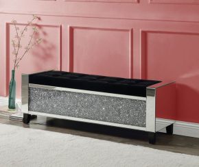 ACME AC00534 Noralie - Bench - Mirrored & Faux Diamonds