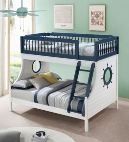 ACME BD00493 Farah - Bunk Bed - Blue & White Finish