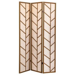 CoasterEveryday 962923 Mila - 3-Panel Room Divider Folding Shoji Screen - Walnut
