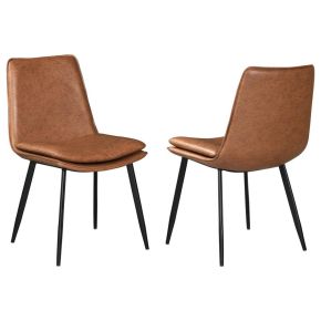 Coaster Fine Furniture 115472 Ortega - Upholstered Dining Side Chair (Set of 2) - Coffee