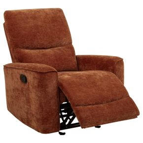 Coaster Fine Furniture 609576 Navarro - Chenille Upholstered Glider Recliner - Burnt Orange