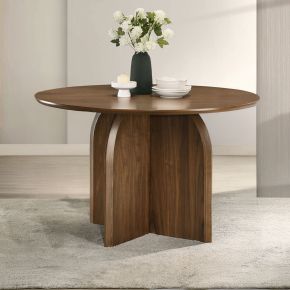 ACME DN06275 Delmon - Round Dining Table - Dark Walnut