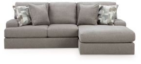 Benchcraft® 84704S2 Benchcraft® 84704S2 Lindon - 2-Piece Sectional With RAF Corner Chaise - Smoke