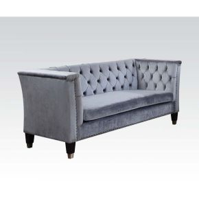 ACME 52786 Honor - Loveseat - Cadet Gray Velvet