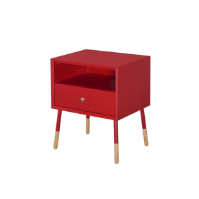 ACME 84451 Sonria II - End Table - Red & Natural