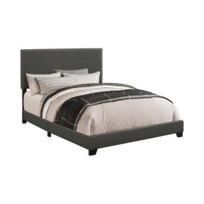 CoasterEveryday 350061T Boyd - Upholstered Twin Panel Bed - Charcoal
