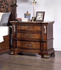 Furniture of America CM7478CH-N Esparanza - Nightstand - Brown Cherry