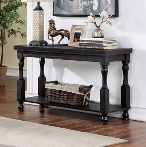 Furniture of America FOA4908BK-S Calandra - Sofa Table - Antique Black
