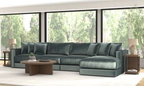 Jackson 2245/36/31/76-35 Remington - 4 Piece Modular Sectional (RSF Chaise) - Pine