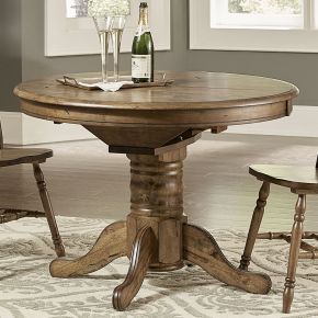Liberty Furniture 186-P4257 Carolina Crossing - Oval Pedestal Table Base - Dark Brown