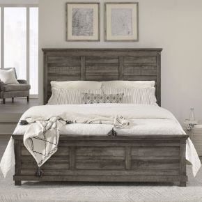 Liberty Furniture 903-BR-OQPB Lakeside Haven - Optional Queen Panel Bed - Dark Brown