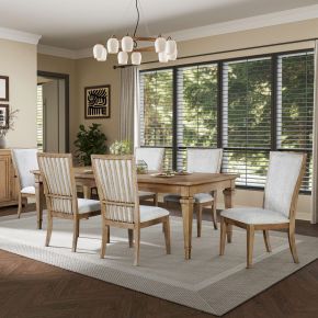 Liberty Furniture 928-DR-O7RLS Haven Hills - Optional 7 Piece Rectangular Table Set - Camel Beige